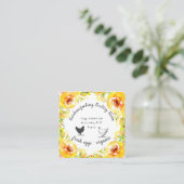 Yellow Spring Bloemen Boerderij Visitekaartje (Staand voorkant)