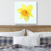 Yellow Spring Daffodil Canvas Afdruk (Insitu (Slaapkamer))