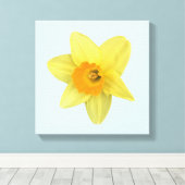 Yellow Spring Daffodil Canvas Afdruk (Insitu (Houten vloer))