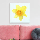 Yellow Spring Daffodil Canvas Afdruk (Insitu (Woonkamer))