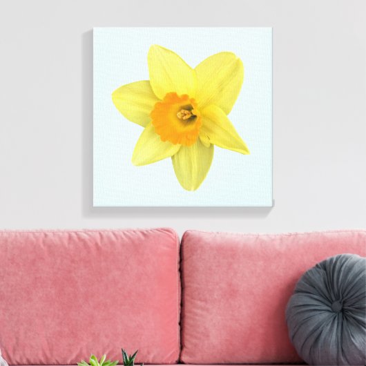 Yellow Spring Daffodil Canvas Afdruk (Insitu (Woonkamer))