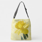 Yellow Spring Daffodil Floral Photography Crossbody Tas (Achterkant)