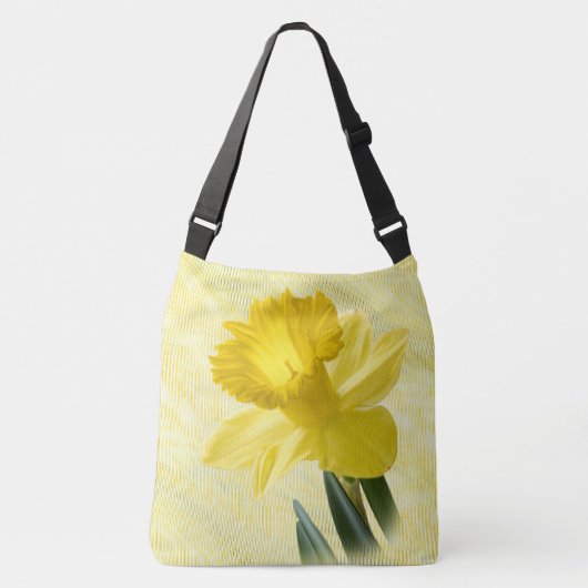 Yellow Spring Daffodil Floral Photography Crossbody Tas (Voorkant)