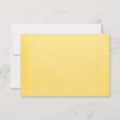 Yellow Spring Daffodil Flower RSVP-reactiekaart RSVP Kaartje (Achterkant)