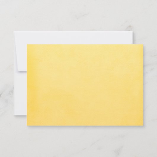 Yellow Spring Daffodil Flower RSVP-reactiekaart RSVP Kaartje (Achterkant)