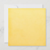 Yellow Spring Daffodil Flower Wedding Kaart (Achterkant)