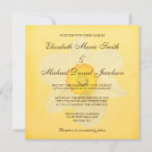 Yellow Spring Daffodil Flower Wedding Kaart (Voorkant)