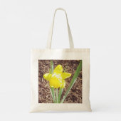 Yellow Spring Daffodil fotografie Tote Bag (Achterkant)