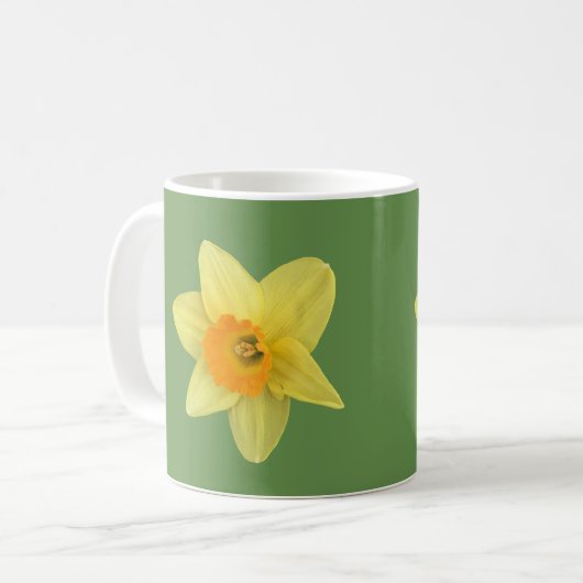 Yellow Spring Daffodil Koffiemok (Voorkant links)