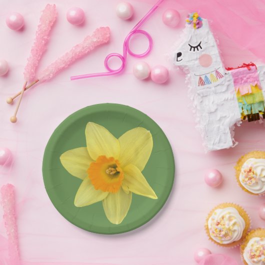 Yellow Spring Daffodil Papieren Bordje (Feest)