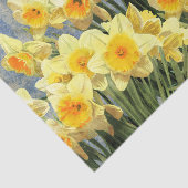 Yellow Spring Daffodils Rustic Tissuepapier (Detail)