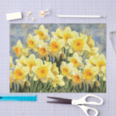 Yellow Spring Daffodils Rustic Tissuepapier (Craft)