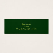 Yellow Spring Primrose Flowers Mini Bladwijzer Mini Visitekaartjes (Achterkant)