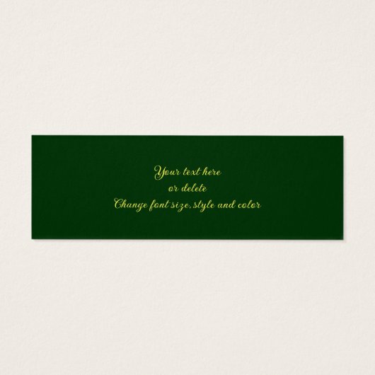 Yellow Spring Primrose Flowers Mini Bladwijzer Mini Visitekaartjes (Achterkant)