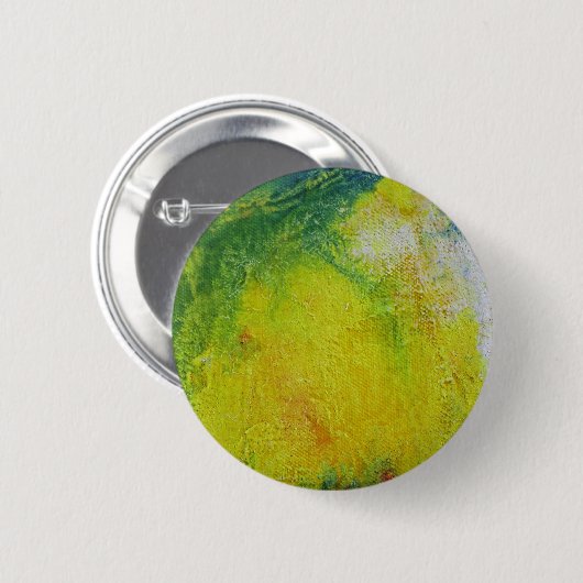 Yellow Spring Sunshine Ronde Button 5,7 Cm (Voorkant /achterkant)