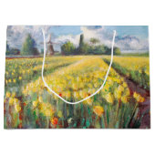 Yellow Spring Tulips Flowers Impressionisme Art Large Cadeautasje (Voorkant)