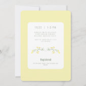 Yellow Spring Wildflower Foto Vrijgezellenfeest Kaart (Achterkant)