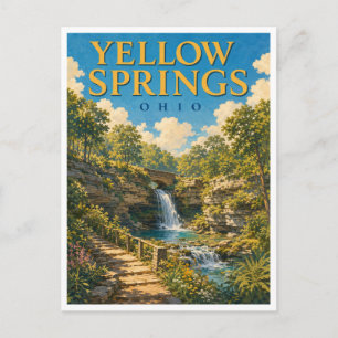 Yellow Springs Ohio Glen Helen GeoSaga Briefkaart
