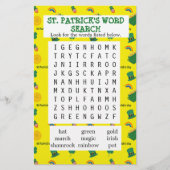 Yellow St. Patrick's woordzoekdocument (Voorkant)