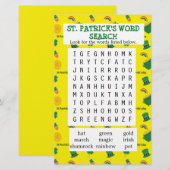 Yellow St. Patrick's woordzoekdocument (Voorkant / Achterkant)