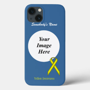 Yellow Standard Ribbon Tmpl van Kenneth Yoncich iPhone 13 Hoesje
