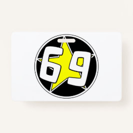 Yellow Star 69 Badge