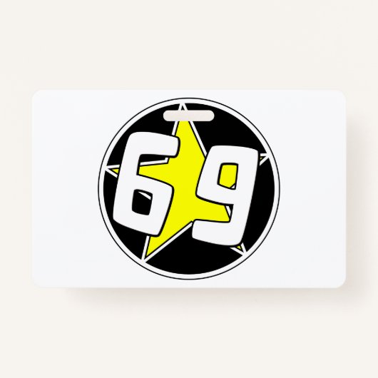 Yellow Star 69 Badge (Voorkant)
