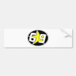 Yellow Star 69 Bumpersticker