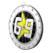 Yellow Star 69 Dartbord (Voorkant Rechts)