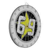 Yellow Star 69 Dartbord (Voorkant Links)
