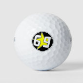 Yellow Star 69 Golfballen (Voorkant)