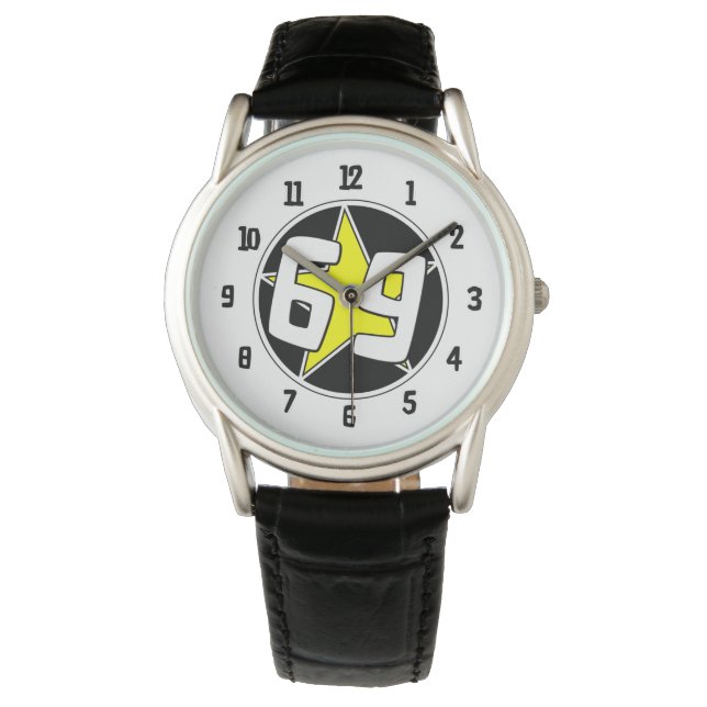 Yellow Star 69 Horloge (Voorkant)