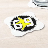 Yellow Star 69 Kartonnen Onderzetters (Gekanteld)