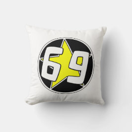 Yellow Star 69 Kussen