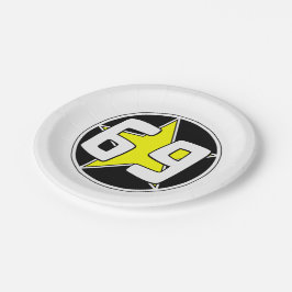 Yellow Star 69 Papieren Bordje
