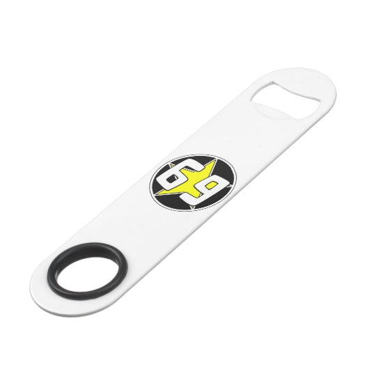 Yellow Star 69 Speed Flessenopener (Voorkant Gekanteld)