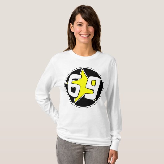 Yellow Star 69 T-shirt (Voorkant volledig)