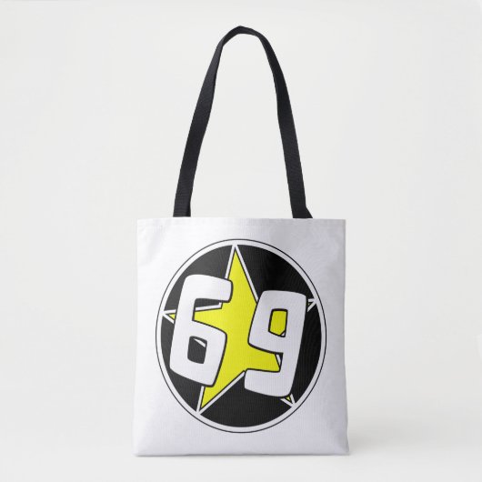 Yellow Star 69 Tote Bag (Voorkant)