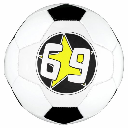 Yellow Star 69 Voetbal (Voorkant)