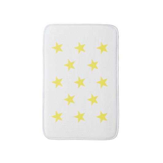 Yellow Star Badmat (Voorkant Verticaal)