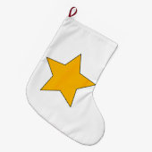 Yellow Star Grote Kerstsok (Voorkant (Hangend))