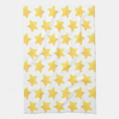 Yellow Star Kitchen Towel Theedoek (Verticaal)