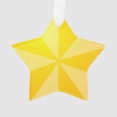 Yellow Star Ornament (achterkant)