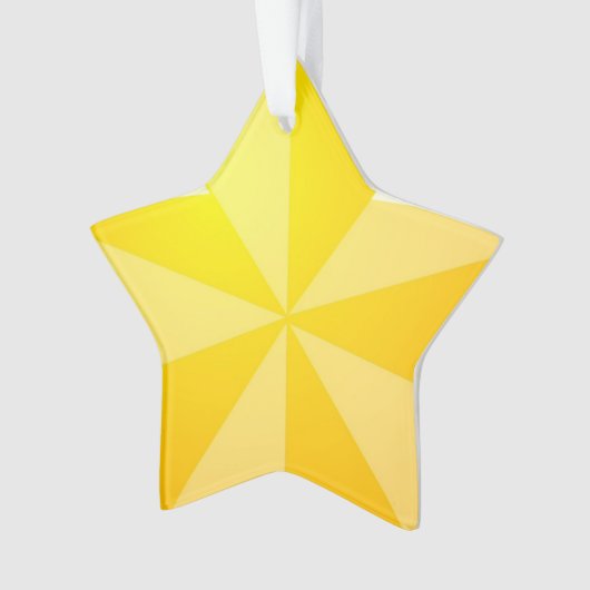 Yellow Star Ornament (voorkant)