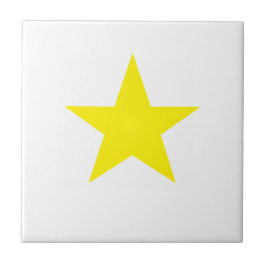 Yellow Star Tegeltje