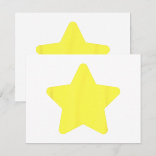 Yellow star tree Merry christmas (Voorkant / Achterkant)