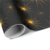 Yellow Starburst Cadeaupapier (Rol Hoek)