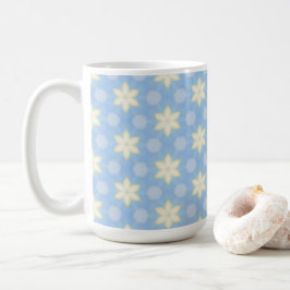 Yellow Stars on Blue design coffee mug Koffiemok