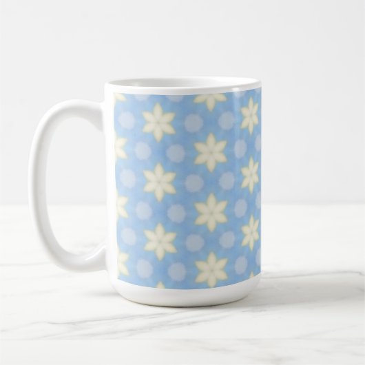 Yellow Stars on Blue design coffee mug Koffiemok (Links)