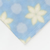 Yellow stars on Pale blue blanket Fleece Deken (Hoek)